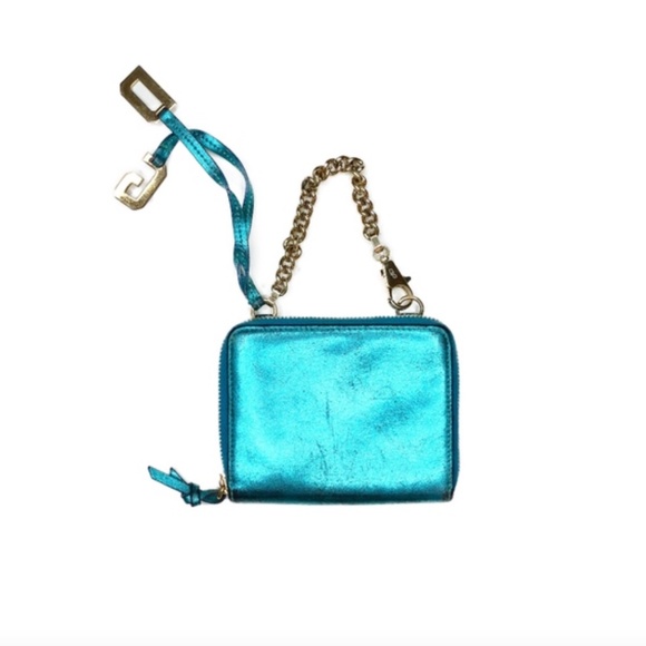 Dolce & Gabbana Vintage Metallic Wristlet Wallet